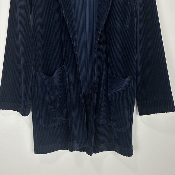 Madewell Jacket Womens XS Blue Texture & Thread Velour Corduroy Blazer - Picture 7 of 13